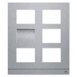 ABB-Welcome IP Video Outdoor Station Frame, Stainless Steel, 6 Modules